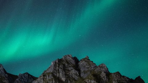 Polarlichter bei Andøya in Norwegen