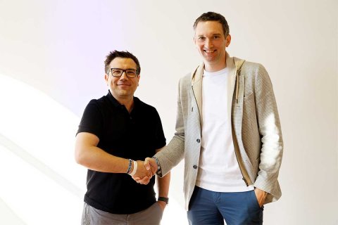 Andreas Nauerz (Chief Product Officer IONOS) und Michael Förtsch (CEO Q.ANT) (Bildquelle: Manfred H. Vogel)