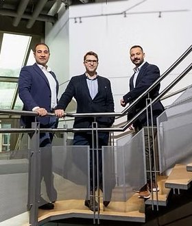 Die Gründer Hamed Sattari, Andreas Voelker, Hernán Furci