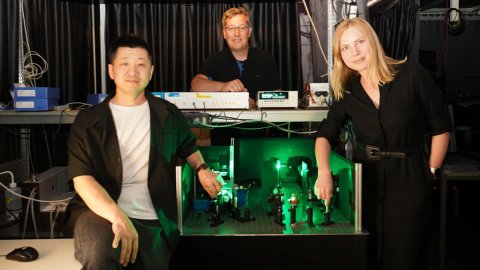 Maria Saladina, Carsten Deibel und Chen Wang (v. r. n. l.)